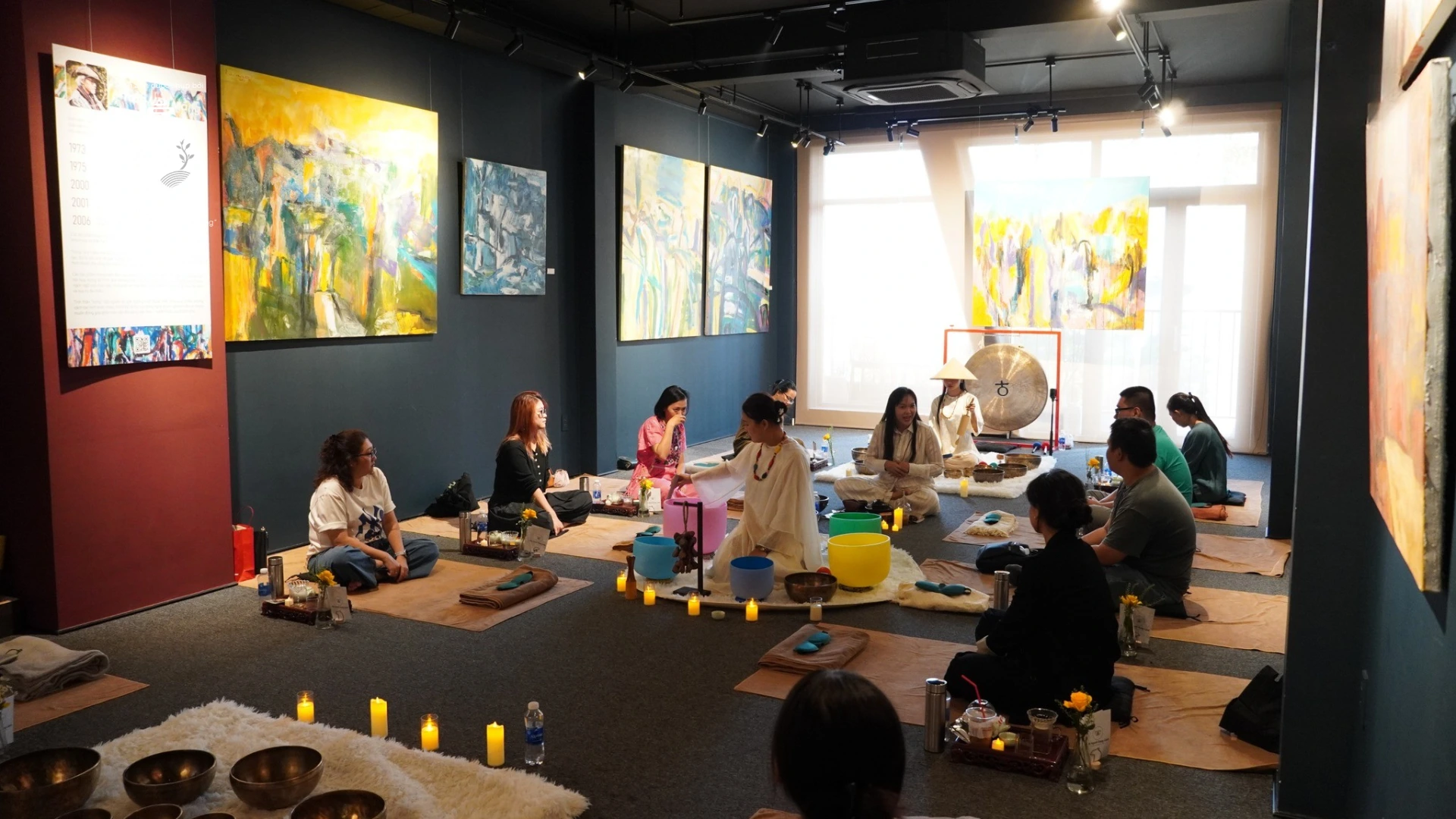 Workshop Chạm Thanh Âm: Khi tranh, trà và chuông xoay cùng mở ra một khoảng tĩnh