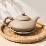 Ấm Gốm Khắc Trúc
